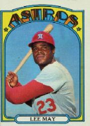 1972 Topps Baseball Cards      480     Lee May